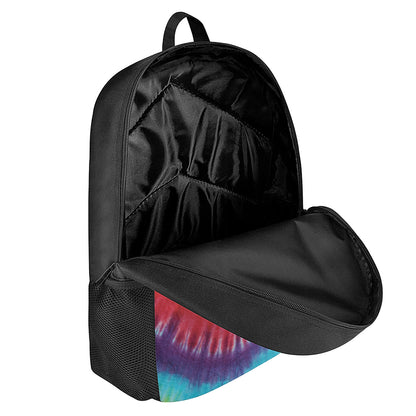 Colorful Hippie Tie Dye Print 17 Inch Backpack