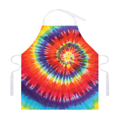 Colorful Hippie Tie Dye Print Adjustable Apron