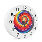 Colorful Hippie Tie Dye Print Alarm Clock