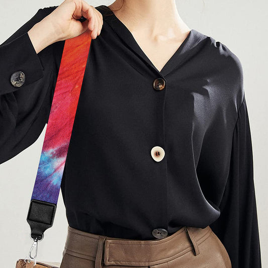 Colorful Hippie Tie Dye Print Bag Strap