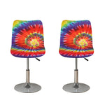 Colorful Hippie Tie Dye Print Bar Stool Covers
