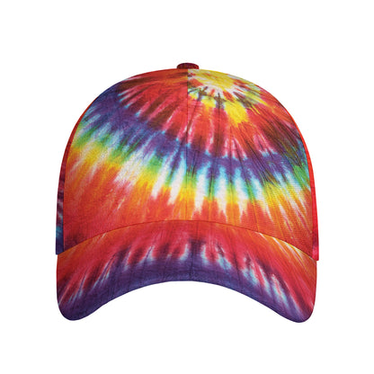 Colorful Hippie Tie Dye Print Baseball Cap