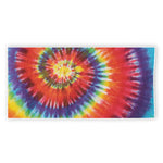 Colorful Hippie Tie Dye Print Beach Towel