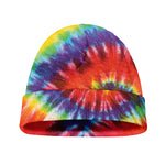 Colorful Hippie Tie Dye Print Beanie
