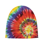Colorful Hippie Tie Dye Print Beanie