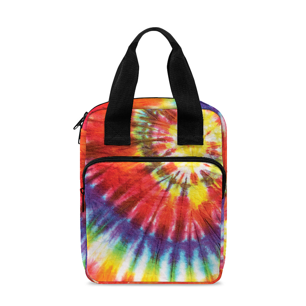Colorful Hippie Tie Dye Print Bible Tote Bag