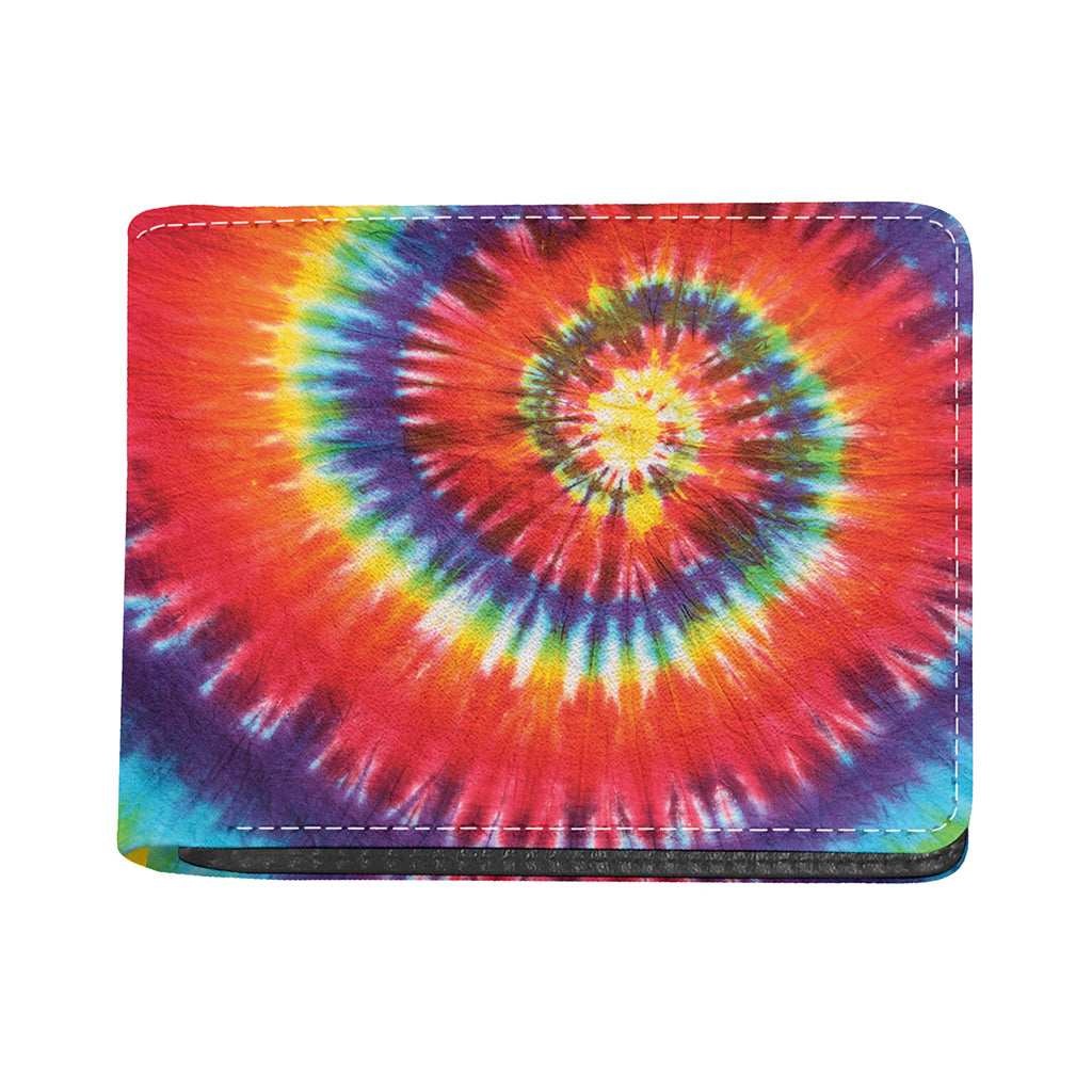 Colorful Hippie Tie Dye Print Bifold Wallet