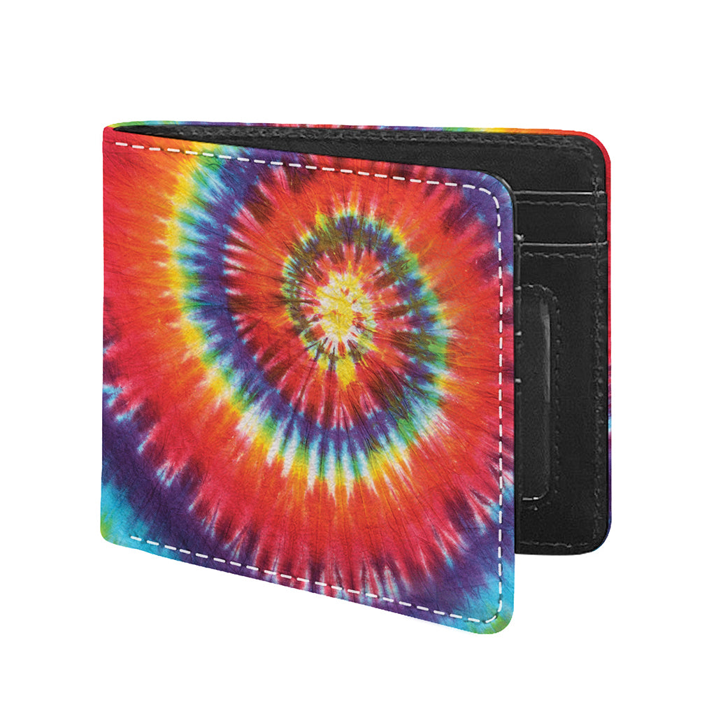 Colorful Hippie Tie Dye Print Bifold Wallet