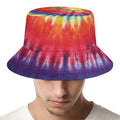 Colorful Hippie Tie Dye Print Bucket Hat