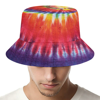 Colorful Hippie Tie Dye Print Bucket Hat