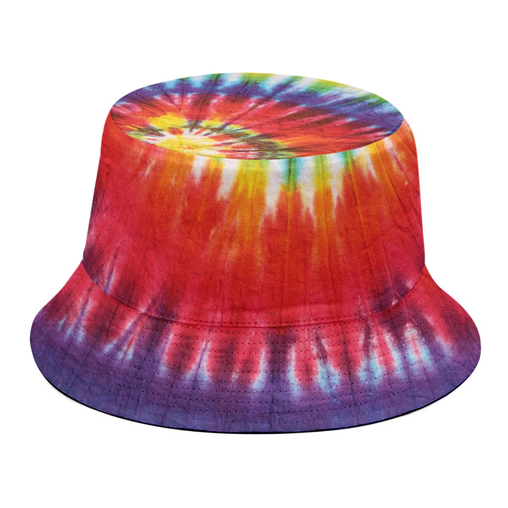 Colorful Hippie Tie Dye Print Bucket Hat
