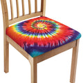 Colorful Hippie Tie Dye Print Chair Cushion Cover