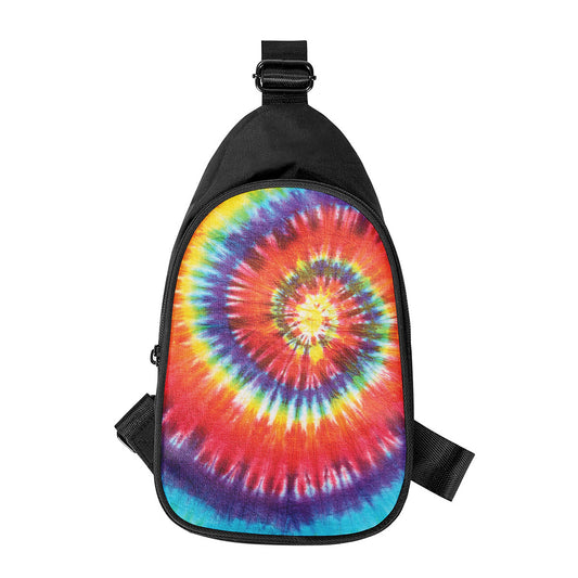 Colorful Hippie Tie Dye Print Chest Bag