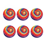 Colorful Hippie Tie Dye Print Coaster Set