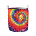 Colorful Hippie Tie Dye Print Collapsible Laundry Basket