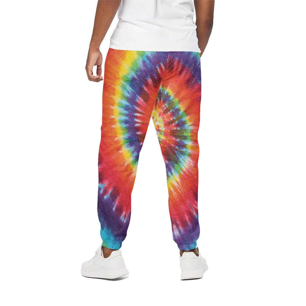 Colorful Hippie Tie Dye Print Cotton Pants