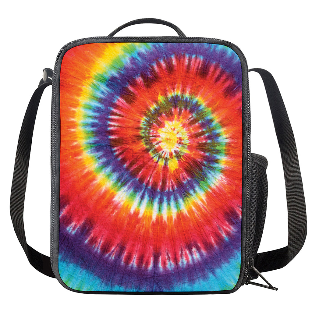 Colorful Hippie Tie Dye Print Crossbody Lunch Bag