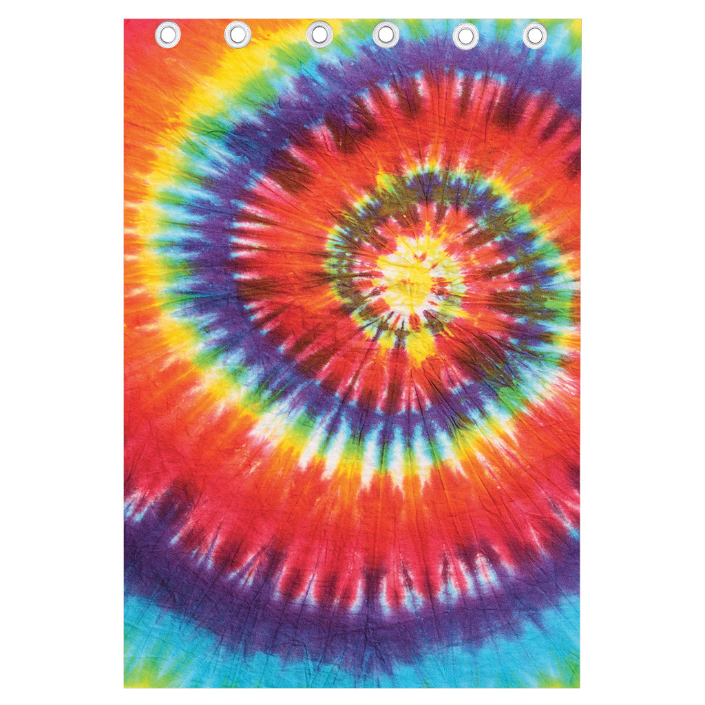 Colorful Hippie Tie Dye Print Curtain