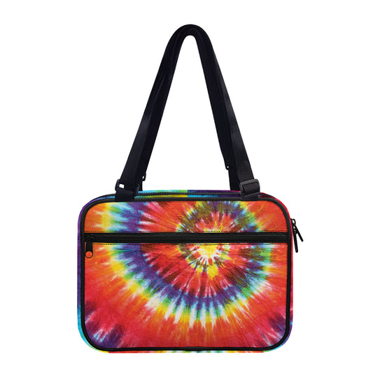 Colorful Hippie Tie Dye Print Double Strap Bible Bag