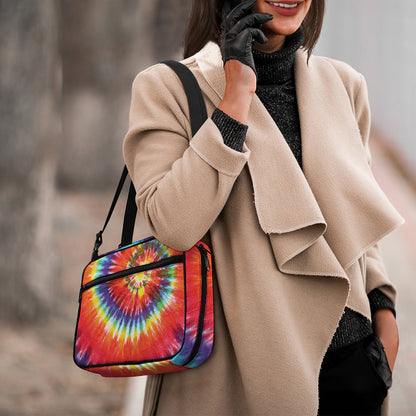 Colorful Hippie Tie Dye Print Double Strap Bible Bag