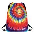 Colorful Hippie Tie Dye Print Drawstring Backpack