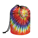 Colorful Hippie Tie Dye Print Drawstring Makeup Bag