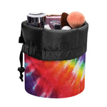 Colorful Hippie Tie Dye Print Drawstring Makeup Bag