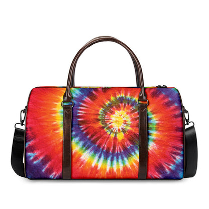 Colorful Hippie Tie Dye Print Duffle Bag