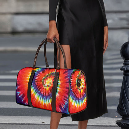 Colorful Hippie Tie Dye Print Duffle Bag