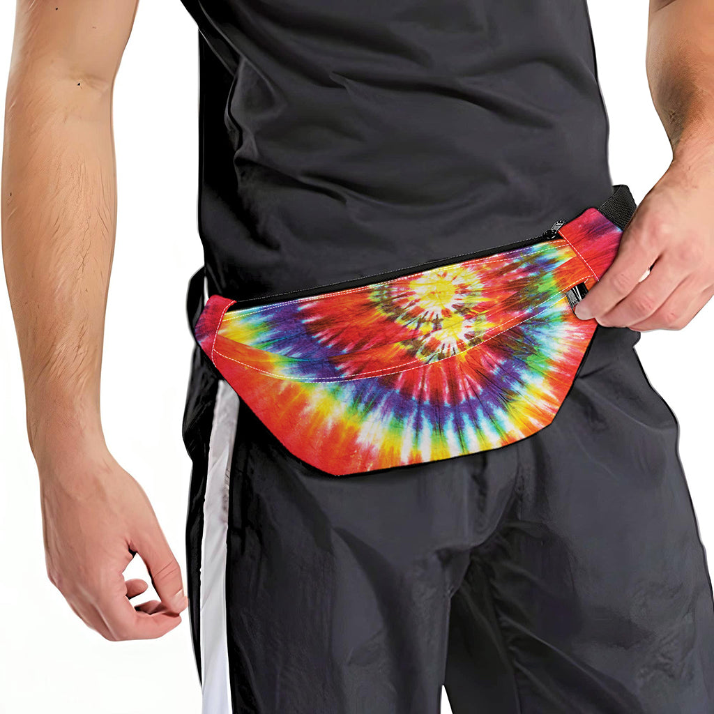 Colorful Hippie Tie Dye Print Fanny Pack