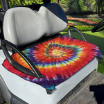 Colorful Hippie Tie Dye Print Golf Cart Seat Cover