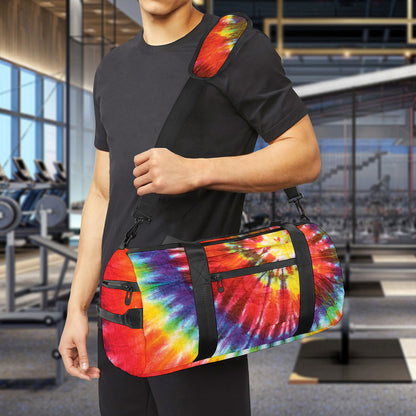 Colorful Hippie Tie Dye Print Gym Bag