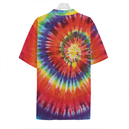 Colorful Hippie Tie Dye Print Hawaiian Shirt