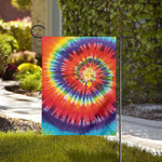 Colorful Hippie Tie Dye Print House Flag