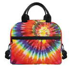 Colorful Hippie Tie Dye Print Insulated Lunch Bag