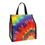 Colorful Hippie Tie Dye Print Insulated Lunch Tote