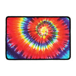 Colorful Hippie Tie Dye Print Kitchen Mat