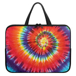 Colorful Hippie Tie Dye Print Laptop Sleeve With Handle