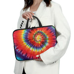 Colorful Hippie Tie Dye Print Laptop Sleeve With Handle