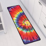Colorful Hippie Tie Dye Print Long Kitchen Mat