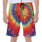 Colorful Hippie Tie Dye Print Men's Beach Shorts