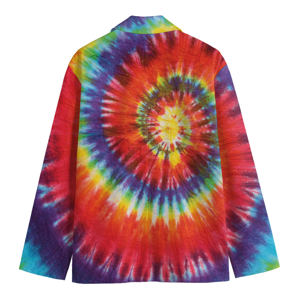 Colorful Hippie Tie Dye Print Men's Blazer
