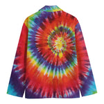 Colorful Hippie Tie Dye Print Men's Blazer
