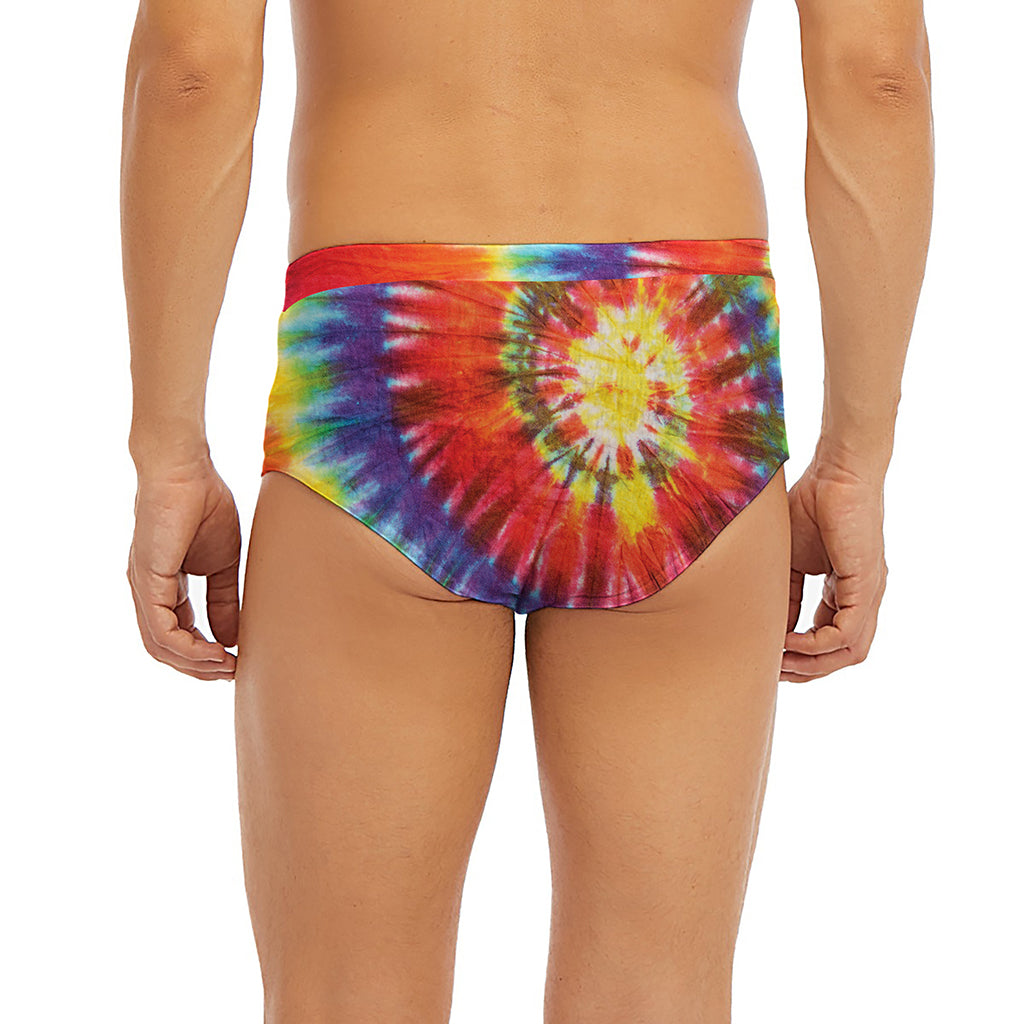 Colorful Hippie Tie Dye Print Men's Briefs