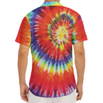 Colorful Hippie Tie Dye Print Men's Deep V-Neck Shirt