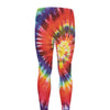 Colorful Hippie Tie Dye Print Men's leggings