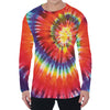 Colorful Hippie Tie Dye Print Men's Long Sleeve T-Shirt