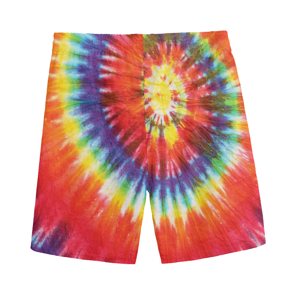 Colorful Hippie Tie Dye Print Men's Sports Shorts