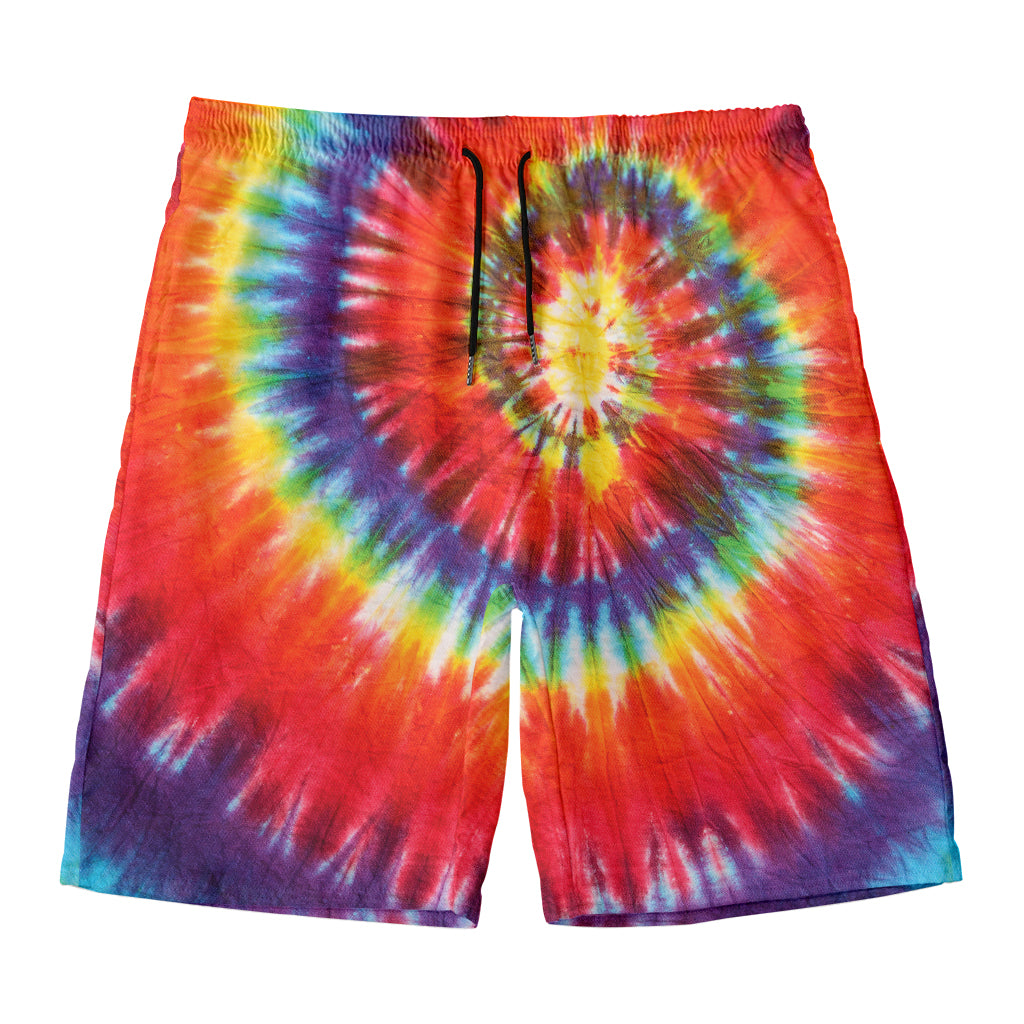 Colorful Hippie Tie Dye Print Men's Swim Trunks