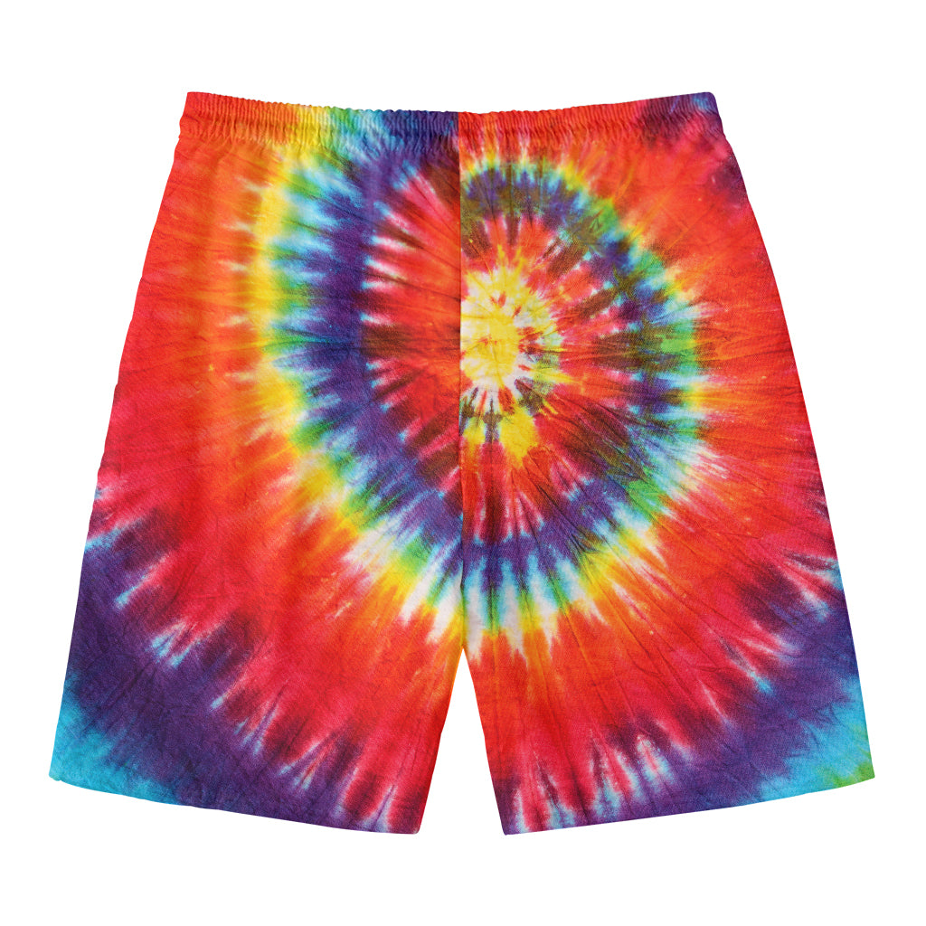 Colorful Hippie Tie Dye Print Men's Swim Trunks